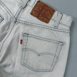 Vintage 1988 Levis 501 Jeans Mens 31x36 (29x35) Cream Made in USA Button Fly 80s
